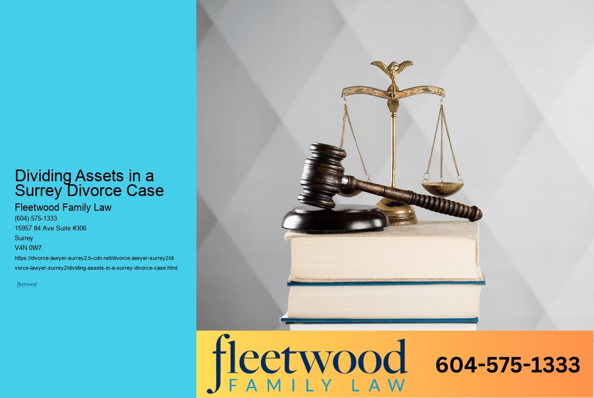 Dividing Assets in a Surrey Divorce Case 